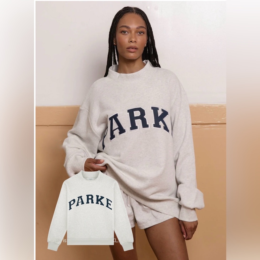 Parke Women's Grey & Denim Sweatshirt L/XL BRAND NEW WITH TAGS IN BAG